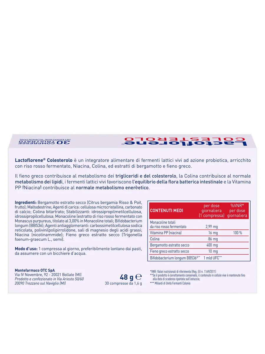 Lactoflorene® Colesterolo Tabs — изображение 4